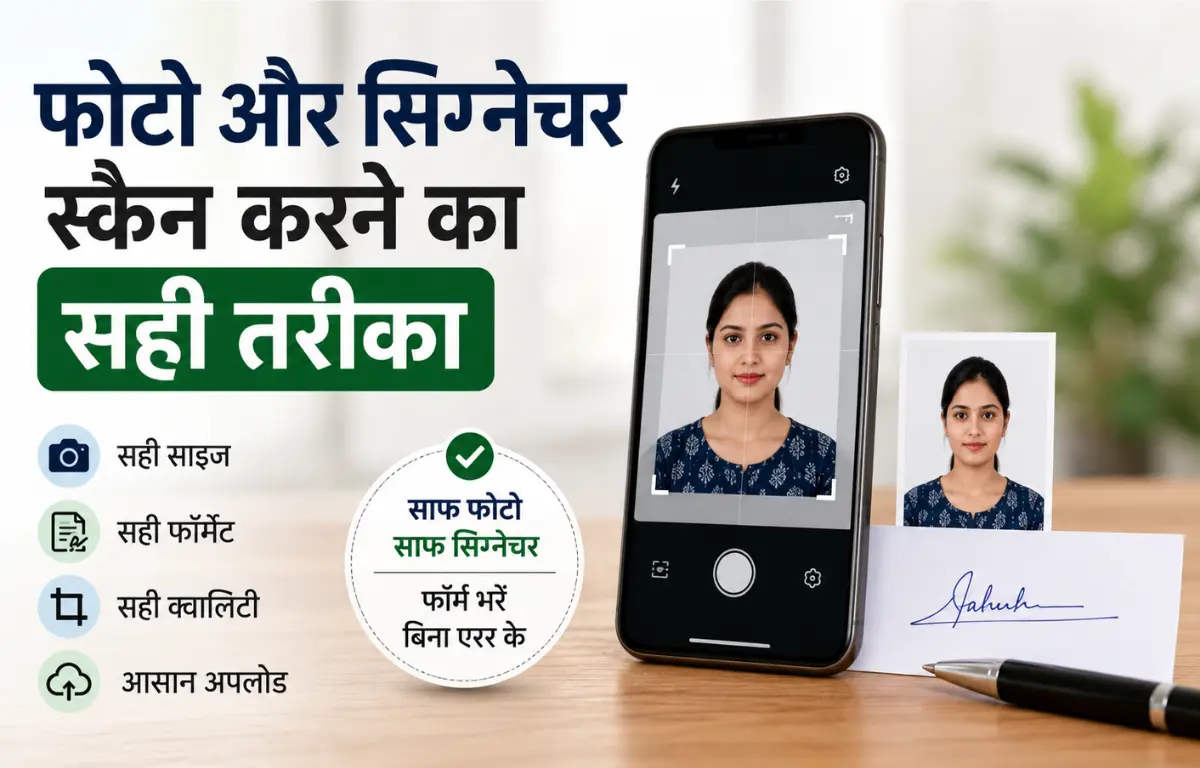 फोटो और सिग्नेचर स्कैन करने का सही तरीका